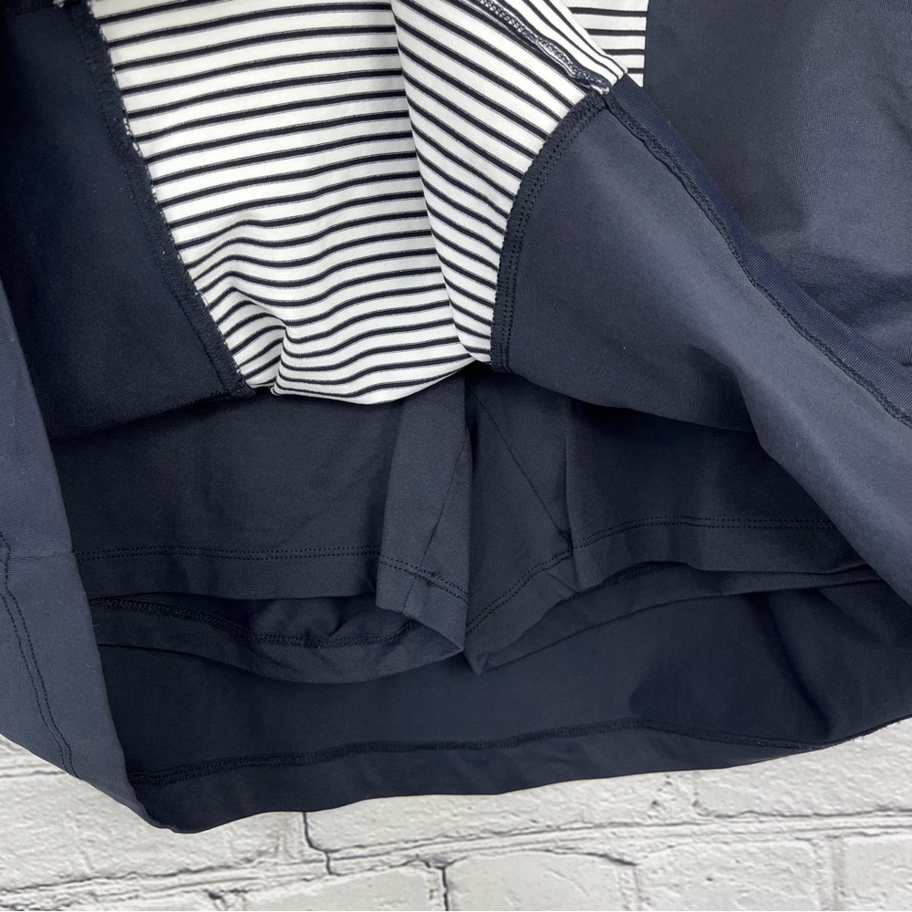 Golfino Dry Comfort Navy Blue Striped Active Golf Skirt / Skort Sz 8 (M) - Picture 6 of 9